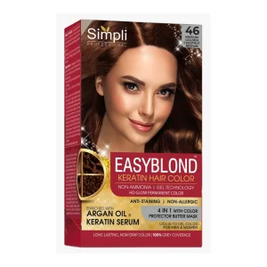 Simpli EasyBlond Keratin Hair Color 46 Medium Golden Chestnut
