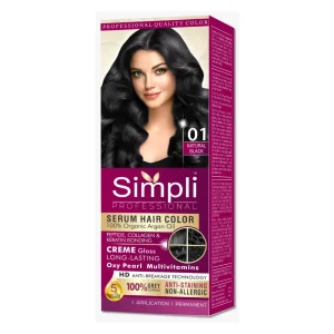 Simpli Serum Hair Color 01 Natural Black