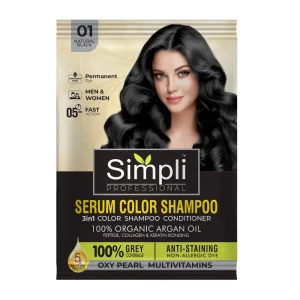 Simpli Serum Color Shampoo 01 Natual Black